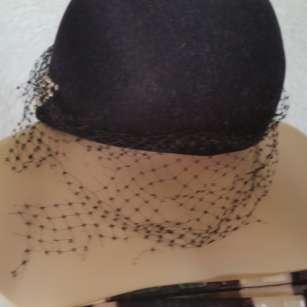 Rare EXCELLO Crystals Vintage Hat Geo. W. Bollman Saks Fifth Avenue - Picture 8 of 14